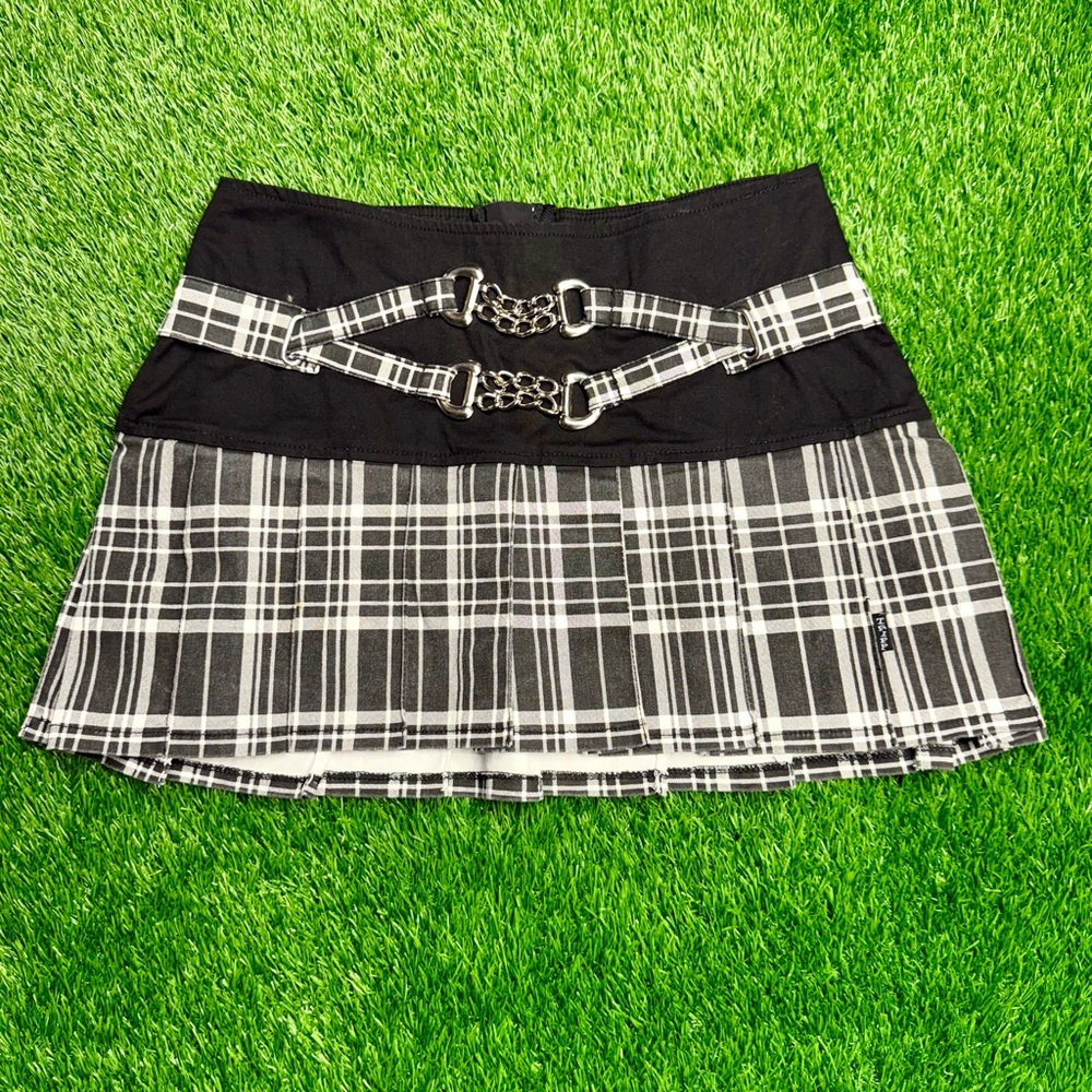 Vintage Y2K Tripp NYC Plaid Mini Skirt
